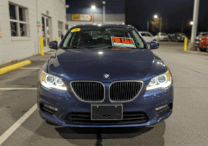 Pre-owned car with LED headlights, enhancing resale value and showcasing modern, premium features.